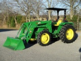 John Deere 5075E with loader SN 1PY5075EJEB011734