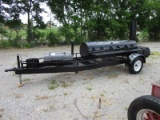 Trailer Mounted Smoker with Fish Fryer, Steak Cook