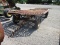 4 wheel trailer with metal floor