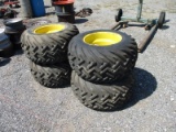 (4) 31x15.5-15 tires and wheels