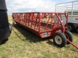 H&S 24' Bale Feeding Trailer