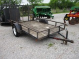 Top hat 6x10 Single Axle with Ramp--NO TITLE