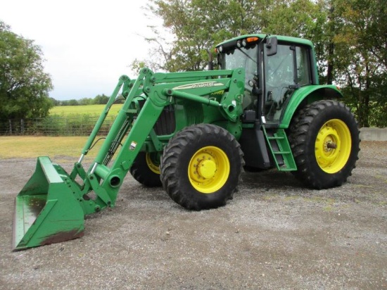 John Deere 7420 with Loader SN RW7420R014875