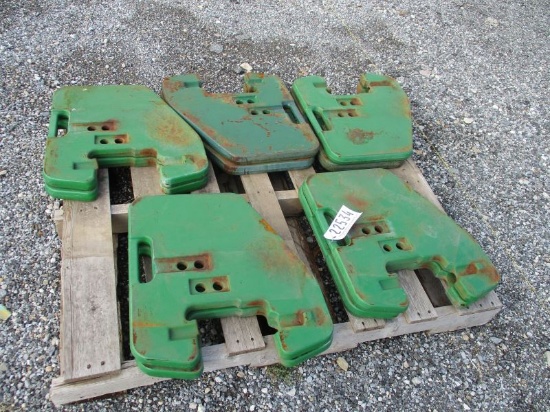 (10) New Style John Deere Suitcase Weights