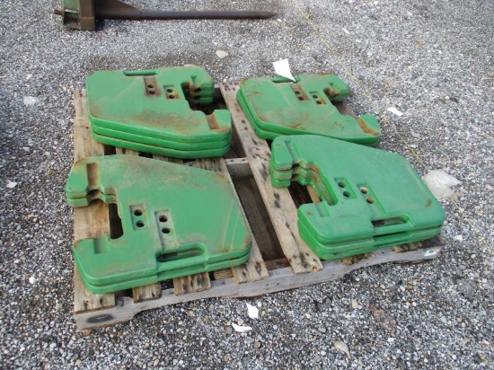 (10) New Style John Deere Suitcase Weights