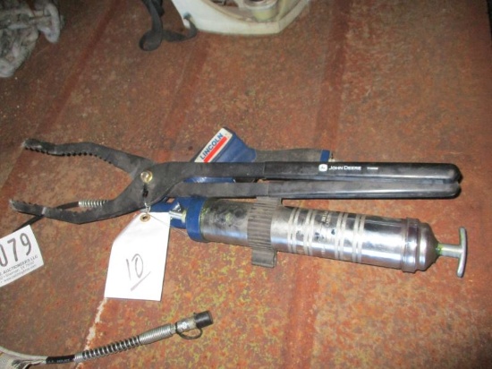 Grease Gun and Filter Wrench