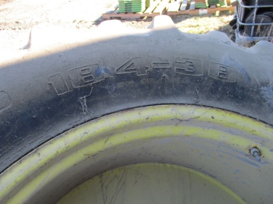 18.4x38 Tires on John Deere Wheels