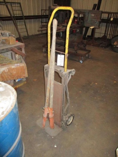 Hand Truck and Post Hole Diggers