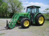 John Deere 6100D with Loader SN 1P06100DKCH021683