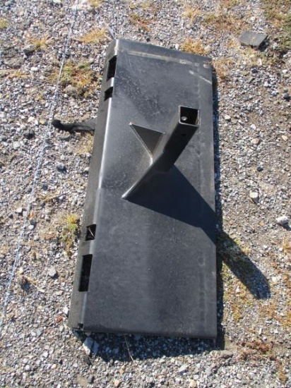 Receiver Hitch Skid Steer Plate UNUSED