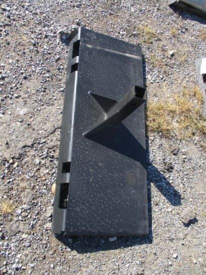 Receiver Hitch Skid Steer Plate UNUSED