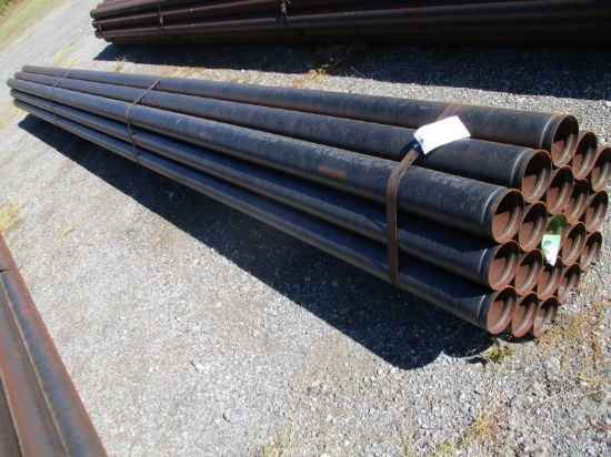 (19) 21' Joints of 4" Steel Sprinkler Pipe