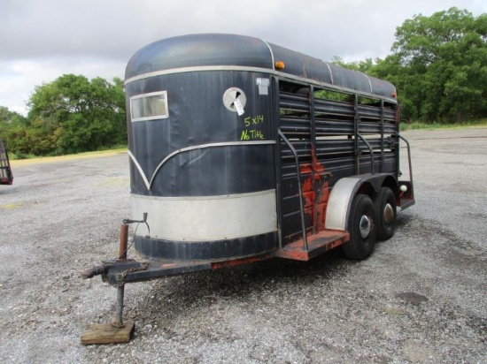 W-W 5x14 Bumper Pull Stock Trailer