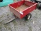 Red 2 Wheel Garden Trailer
