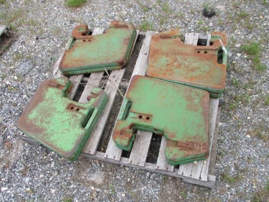 (8) John Deere Suitcase Weights