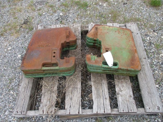 (8) John Deere Suitcase Weights