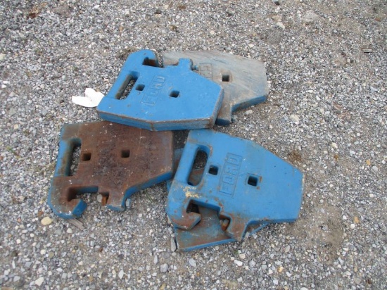 (5) Branded Ford Tractor Weights
