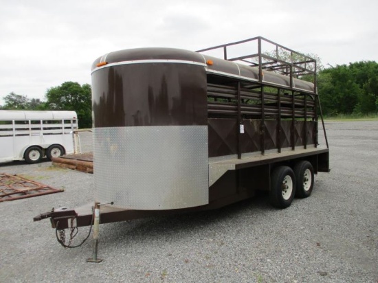 Coose 16' Stock Trailer SN 1C9BP1629YM202675