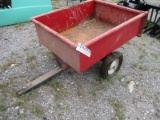 Red 2 Wheel Garden Trailer