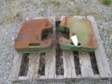 (8) John Deere Suitcase Weights