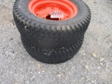 (2) Goodyear 25x8.5 Turf Tires on Kubota Rims