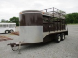 Coose 16' Stock Trailer SN 1C9BP1629YM202675