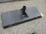 Receiver Hitch Plate Skid Steer Q/A