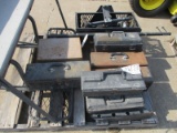 Pallet of Tool Boxes, ATV High Seat and Box