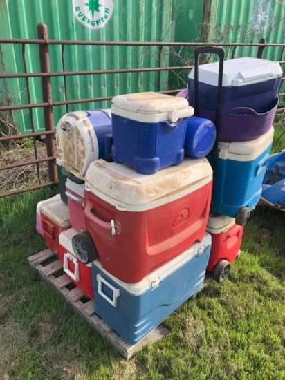 Pallet of Ice Chests