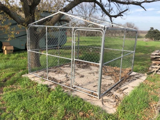 Galvanized Dog Kennel
