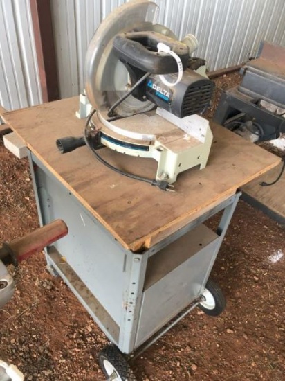 Delta Mitre Saw on Table