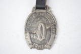 Horseshoe Tire Company Metal Watch Fob