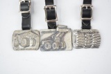 3- Bridgestone Tire Company Metal Watch Fobs