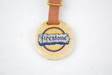 Firestone Tire Company Celluloid Watch Fob
