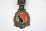 Selden Motor Company Celluloid and Metal Watch Fob