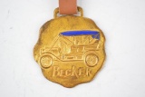 Becker Automobile Enamel Metal Watch Fob