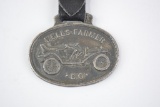 Wells-Farmer Automobile Metal Watch Fob