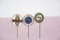 2-Continental & Dunlop enamel metal stick pins