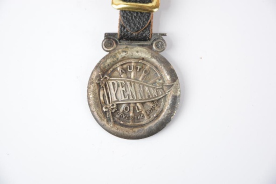 Pennant Auto Oil Metal Watch Fob