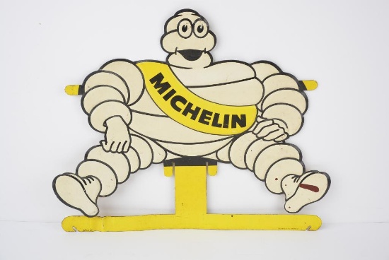 Rare Michelin Bibendum Metal Tire Display Sign (TAC)