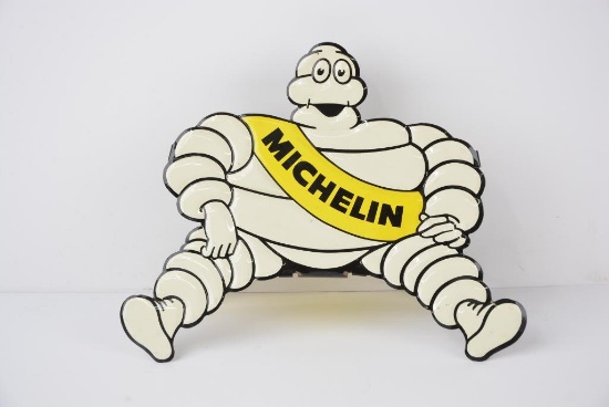 Rare Michelin Bibendum (small) Metal Tire Display Sign (TAC)