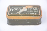 Goodyear No-Rim Cut Tires metal box
