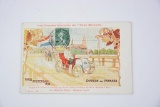 1908 Michelin Charron sur Panhard Victory Paris Amsterday 1898 post card.