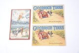 3-Goodrich Tires post cards