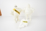 3-Michelin Bibendum Plastic Statue