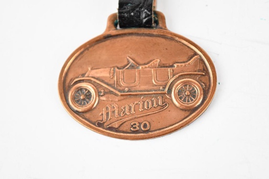 Marion Automobile Metal Watch Fob