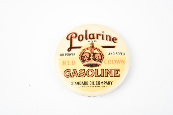 Standard Oil Polarine & Red Crown Gasoline Celluliod Pin-Back Button