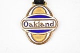 Oakland Automobile Enamel Metal Watch Fob