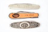 3-Tire Pocket Knives Cooper, Para & United States Tires