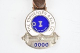 The Torbensen Axle Co. Enamel Metal Watch Fob Brooch